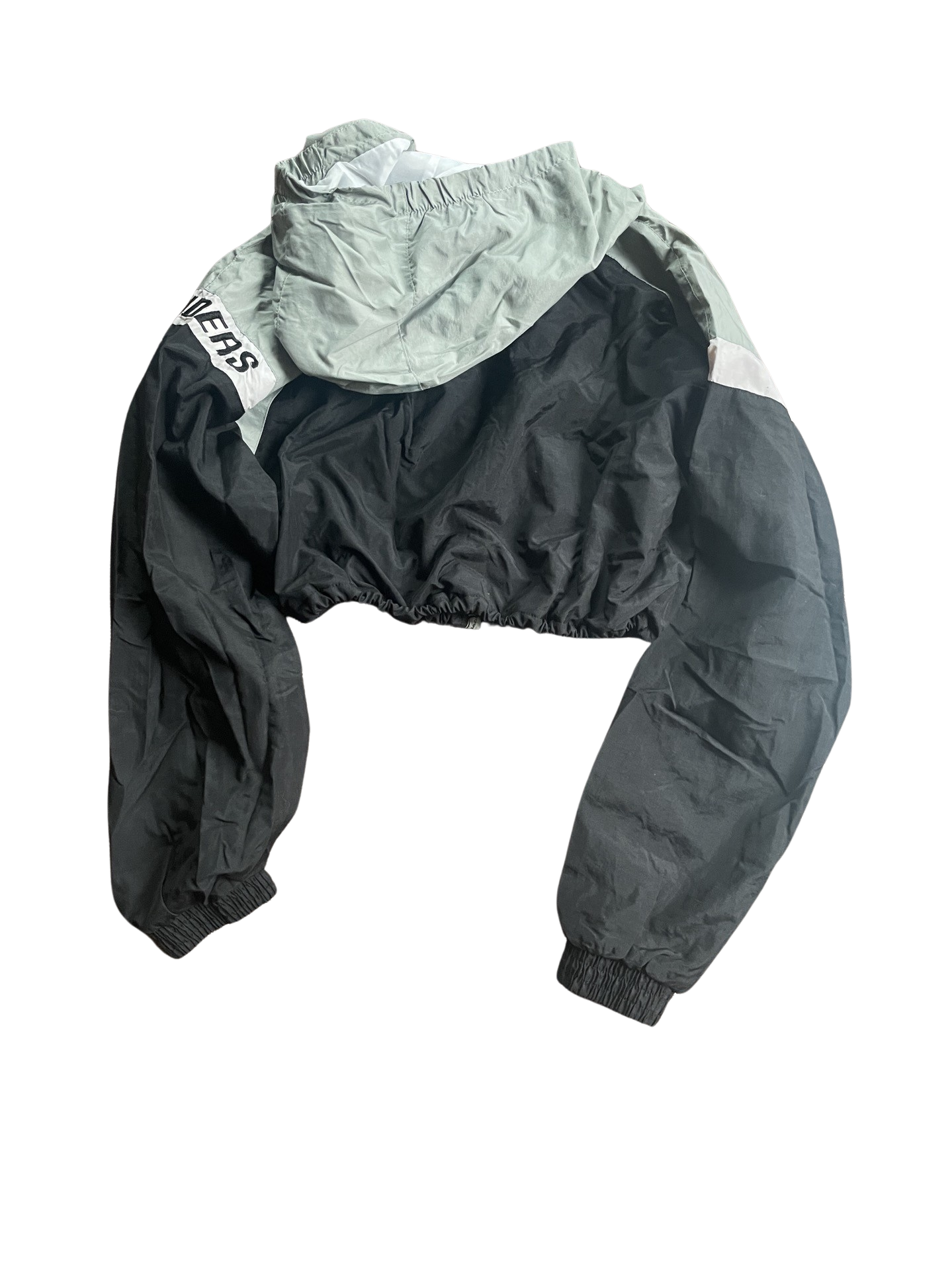 Las Vegas Raiders Vintage Cropped Windbreaker — MY CAMPUS CLOSET Las Vegas Raiders Vintage Cropped Windbreaker — MY CAMPUS CLOSET